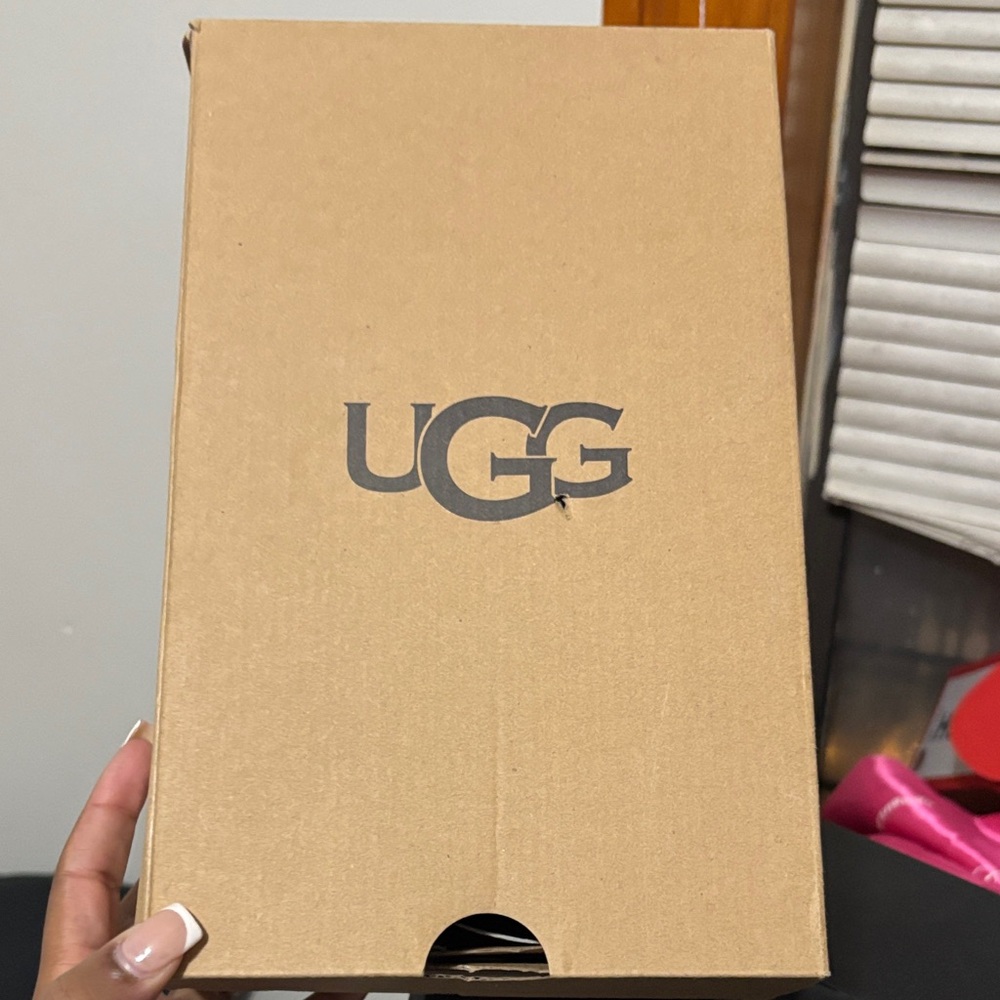 UGG Dark Gray and Tan Slip-On Loafers - Picture 4 of 4